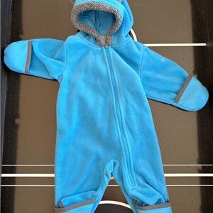 Columbia Blue Fleece Outdoor Suit